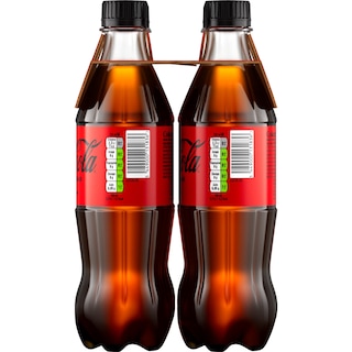 COCA COLA | ZERO | Αναψυκτικό Cola Zero Φιάλη 4x500ml