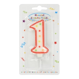 DECORATA | Κερί Γενεθλίων Νο1 1 Τεμάχιο