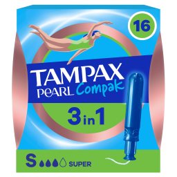 TAMPAX | Ταμπόν Compak Pearl Super 16 Τεμάχια