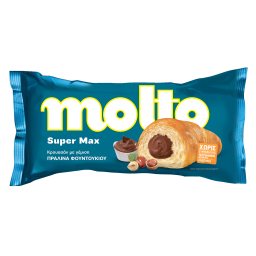 MOLTO | Κρουασάν Super Max Πραλίνα Φουντουκιού 130g
