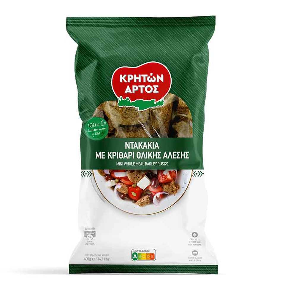 ΚΡΗΤΩΝ ΑΡΤΟΣ Παξιμάδια Κριθάρι Ολικής Άλεσης 400g
