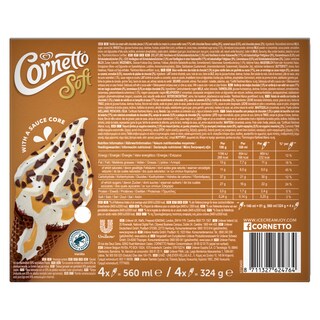 CORNETTO | Παγωτό Soft Stracciatella 4x81g