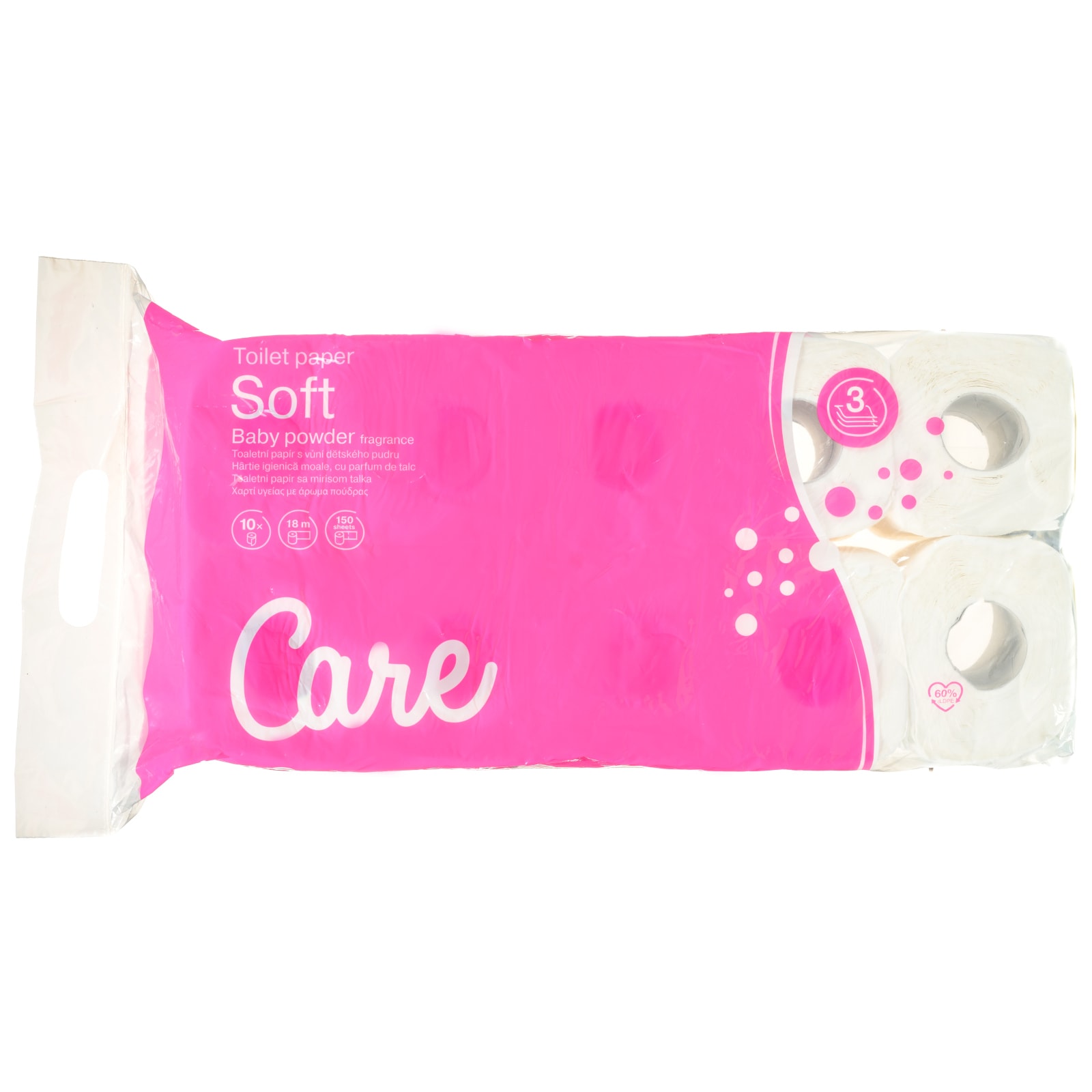 Χαρτί Υγείας Υγείας Baby Powder 3 Φύλλα 10 Ρολά 899g