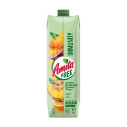 AMITA | Φρουτοποτό Immunity Free Ανανάς Πορτοκάλι Ginger 1lt