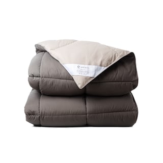 ΑΝΕΜΟΣ | Πάπλωμα Nanofiber Υποαλλεργικό Υπέρδιπλο Γκρι Μπεζ 1 Τεμάχιο