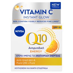 Κρέμα Ημέρας Q10 Energy Αντιρυτιδική SPF15 50ml
