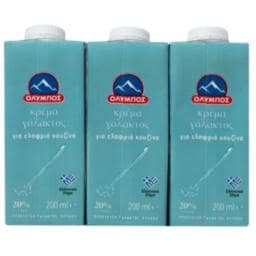 ΟΛΥΜΠΟΣ | Κρέμα Γάλακτος 20% Λιπαρά 3x200ml