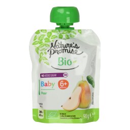 NATURES PROMISE BIO | Φρουτοπουρές Bio Αχλάδι 90g
