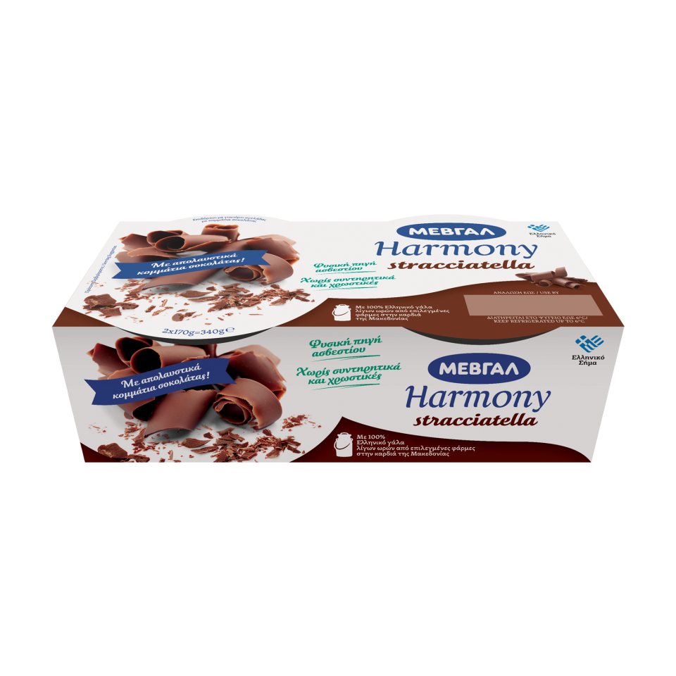 HARMONY Επιδόρπιο Γιαουρτιού Stracciatella 2x170g