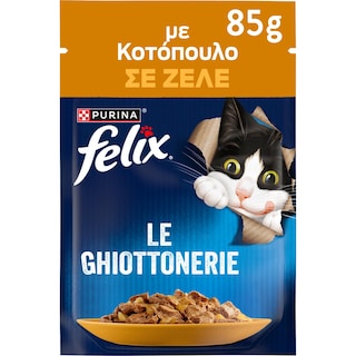 FELIX | Γατοτροφή AGAIL Κοτόπουλο σε Ζελέ 85g