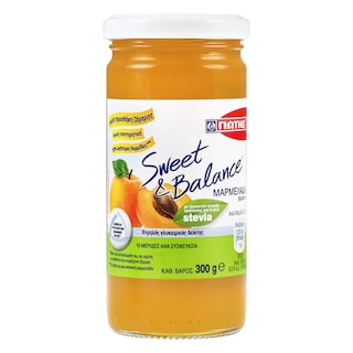 SWEET & BALANCE | Μαρμελάδα Βερίκοκο με Στέβια 300g