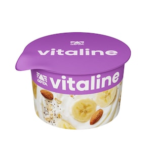 VITALINE | Επιδόρπιο Γιαουρτιού Go Protein Μπανάνα Βρώμη 2x170g