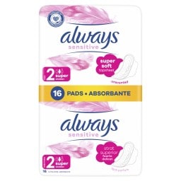 ALWAYS | Σερβιέτες Sensitive Super 16 Τεμάχια