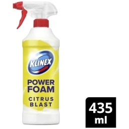 KLINEX | Αφρός Καθαρισμού Μπάνιου Power Foam Citrus 435ml