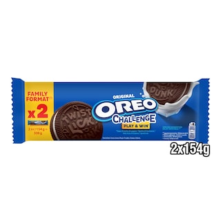 OREO Μπισκότα Γεμιστά Βανίλια 2x154g