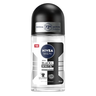 NIVEA | FOR MEN | Deodorant Roll On Men Invisible Black & White 50ml