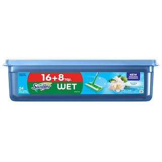 SWIFFER | Υγρά Πανάκια Πατώματος Πρωινή Φρεσκάδα 16+8 Τεμάχια Δώρο