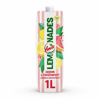 AMITA | Φρουτοποτό Lemonades Λεμόνι Γκρέιπφρουτ 1lt