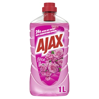 AJAX | FETE DES FLEURS | Καθαριστικό Πατώματος Γιορτή Λουλουδιών Ρόδο της Αυγής 1lt