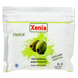 XENIA | Ελιές Πράσινες Χωρίς Κουκούτσι 50g