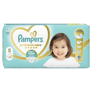 PAMPERS | Πάνες Μωρού Premium Care Νο5 58 Τεμάχια