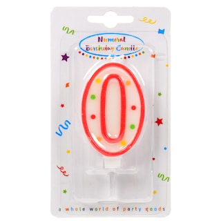 DECORATA | Κερί Γενεθλίων Νο0 1 Τεμάχιο
