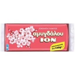 ΙΟΝ | Σοκολάτα Γάλακτος Αμυγδάλου 3x100g