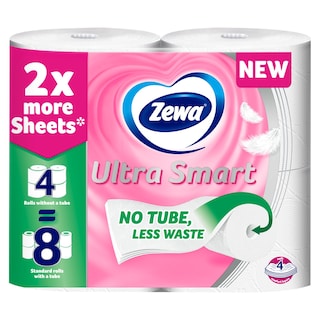 ZEWA | Χαρτί Υγείας Ultra Smart 4 Φύλλα 4 Ρολά 852g