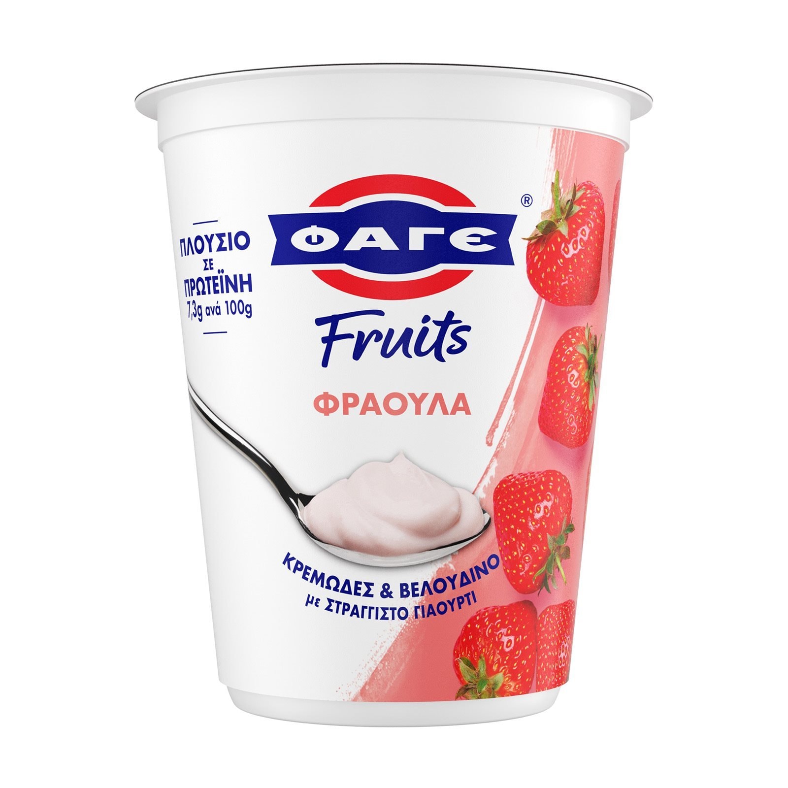 ΦΑΓΕ Επιδόρπιο Στραγγιστού Γιαουρτιού Fruits Φράουλα 380g
