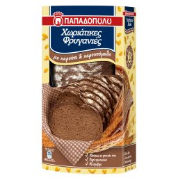 ΠΑΠΑΔΟΠΟΥΛΟΥ | Φρυγανιές Χωριάτικες με Χαρούπι 240g