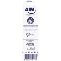 AIM | Οδοντόβουρτσα White System Μέτρια 2 Τεμάχια