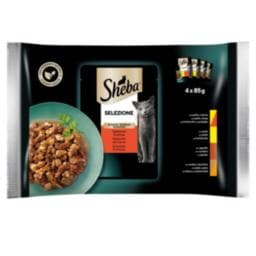 SHEBA | Γατοτροφή Selezione Κρεατικά σε Σάλτσα 4x85g