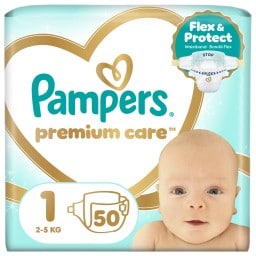 PAMPERS | Πάνες Μωρού Premium Care Νο1 50 Τεμάχια