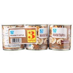 ΑΒ | Μανιτάρια Κομμένα 3x115g