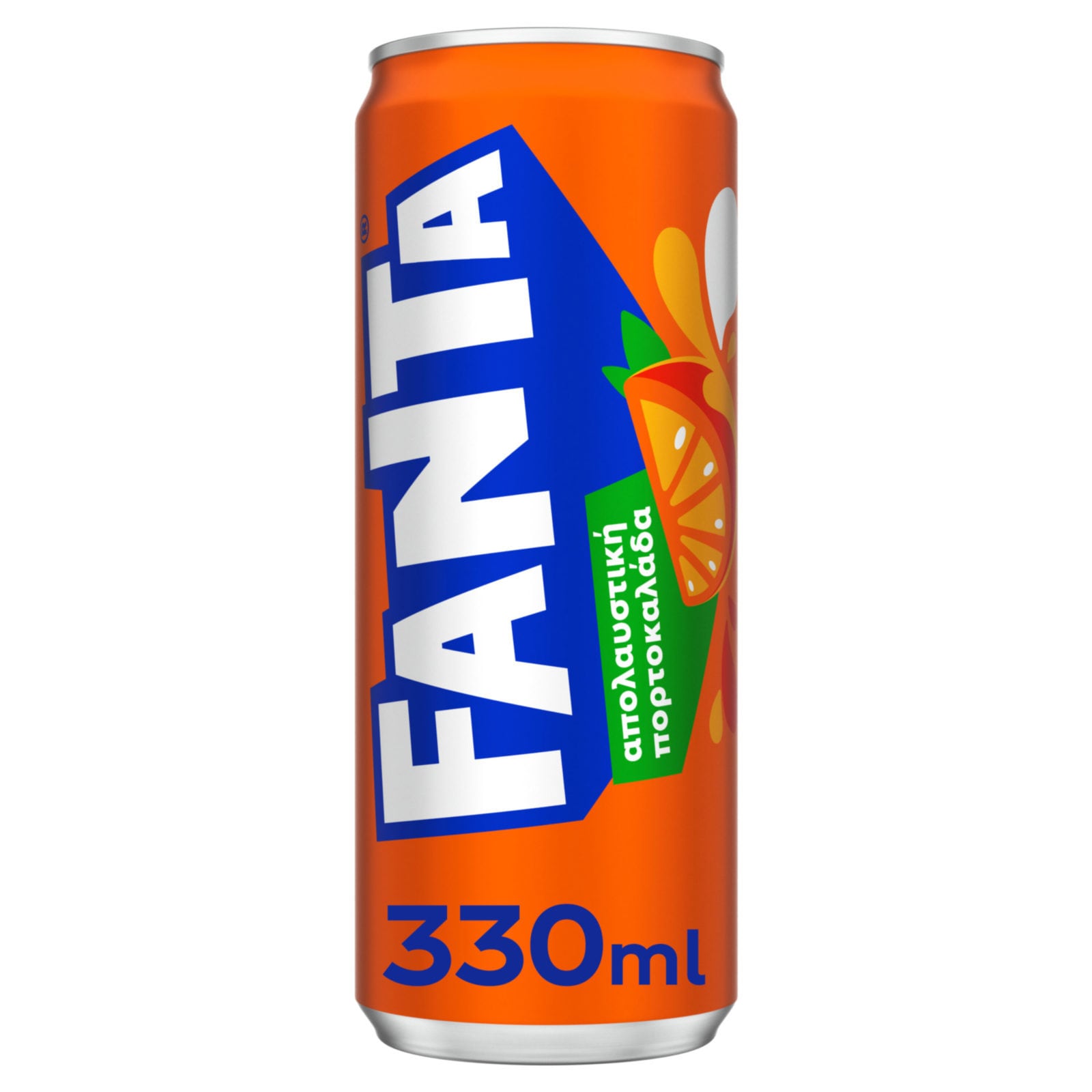 FANTA Πορτοκαλάδα Κόκκινη Λιγότερη Ζάχαρη Κουτί 330ml