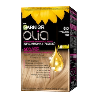 OLIA | Βαφή Μαλλιών Νο9.0 Ξανθό Πολύ Ανοιχτό 1 Τεμάχιο
