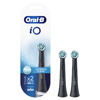 ORAL B | Ανταλλακτικές Κεφαλές iO Ultimate Clean Black 2 Τεμάχια