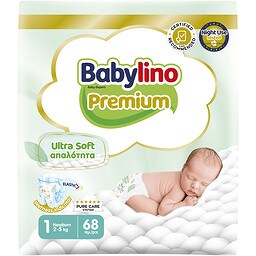 BABYLINO | Πάνες Μωρού Premium No1 68 Τεμάχια
