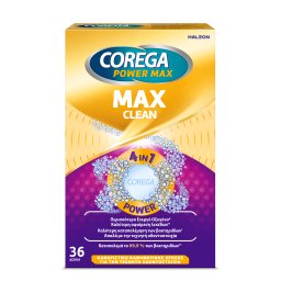 COREGA | Καθαριστικά Δισκία Max Clean για Τεχνητές Οδοντοστοιχίες 36 Τεμάχια