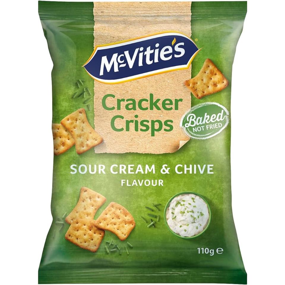 MC VITIES Cracker Crisps Sour Cream Chive 110g