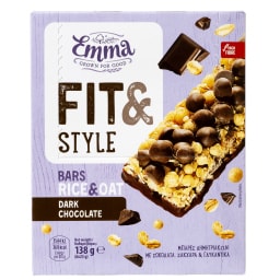 EMMA | Μπάρες Δημητριακών Μαύρη Σοκολάτα 6x23g
