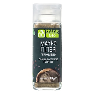ΑΒ THINK BIO | Πιπέρι Μαύρο Τριμμένο Bio 45g