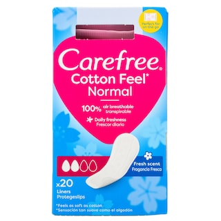 CAREFREE | Σερβιετάκια Cotton Feel Normal 20 Τεμάχια