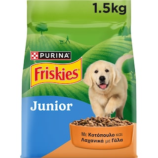 FRISKIES | Σκυλοτροφή Junior Κοτόπουλο Λαχανικά 1.5kg