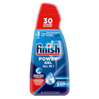 FINISH | Απορρυπαντικό Πλυντηρίου Πιάτων All in 1 Max Power Gel Fresh 600ml