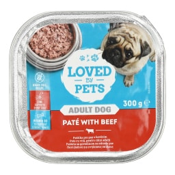 LOVED BY PETS | Σκυλοτροφή Βοδινό Πατέ 300g