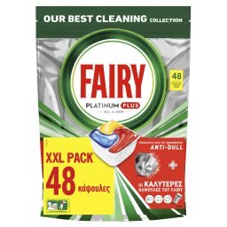 FAIRY | Κάψουλες Πλυντηρίου Πιάτων Platinum Plus Anti-Dull Lemon 48 Τεμάχια