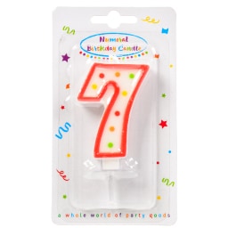 DECORATA | Κερί Γενεθλίων Νο7 1 Τεμάχιο