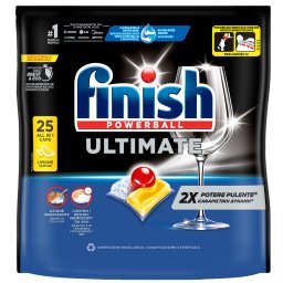 FINISH | Κάψουλες Πλυντηρίου Πιάτων Ultimate Allin1 Λεμόνι 25 Tεμάχια
