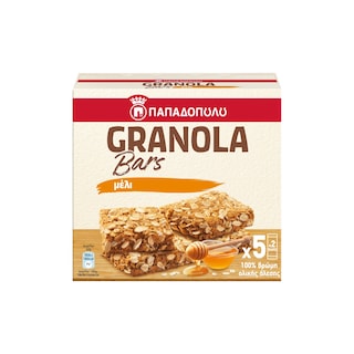 ΠΑΠΑΔΟΠΟΥΛΟΥ | Μπάρες Granola με Μέλι 5x42g